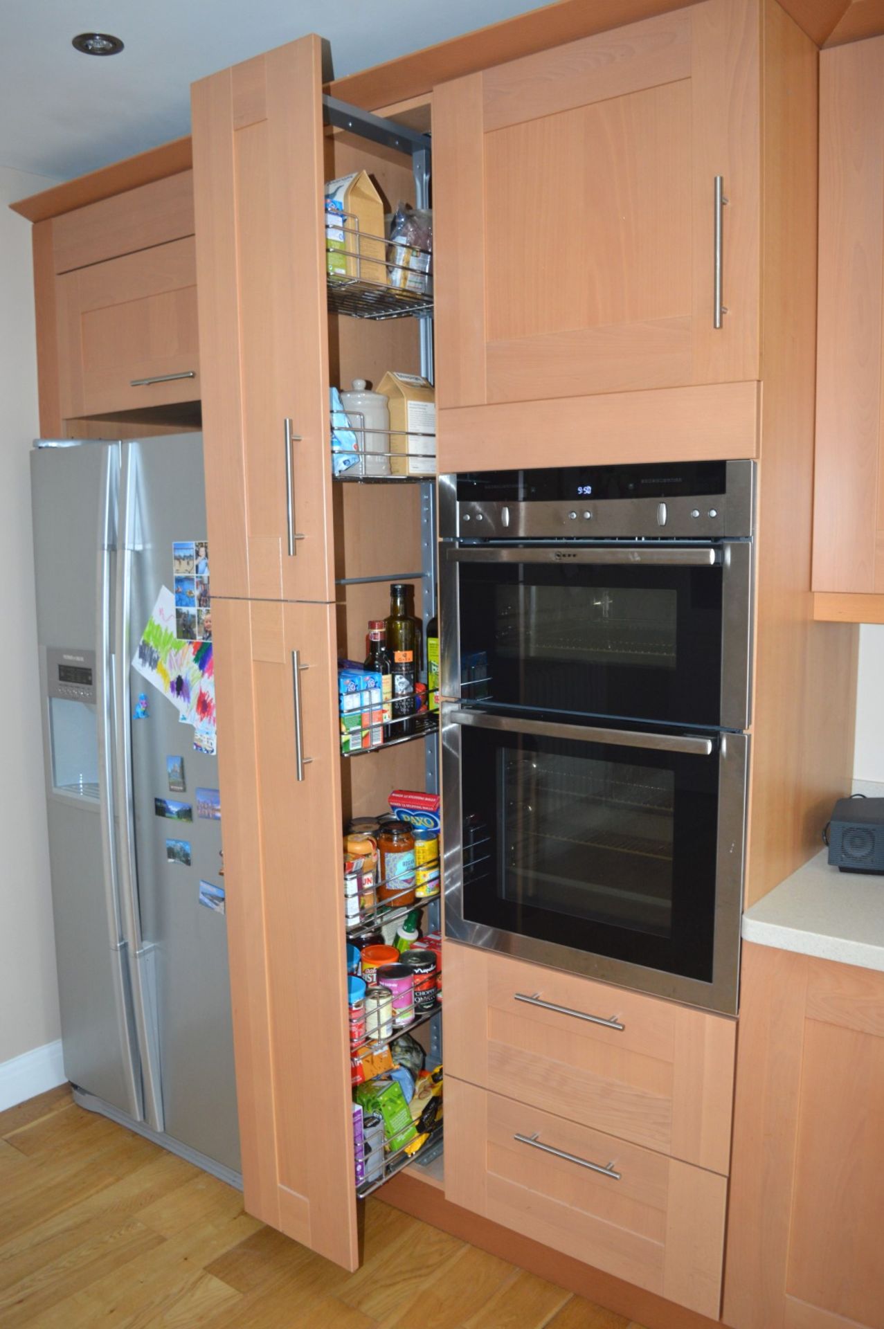 1 x Bespoke Maelstrom Solid Wood Fitted Kitchen With Corian Tops - In Excellent Condition - Neff - Image 53 of 65