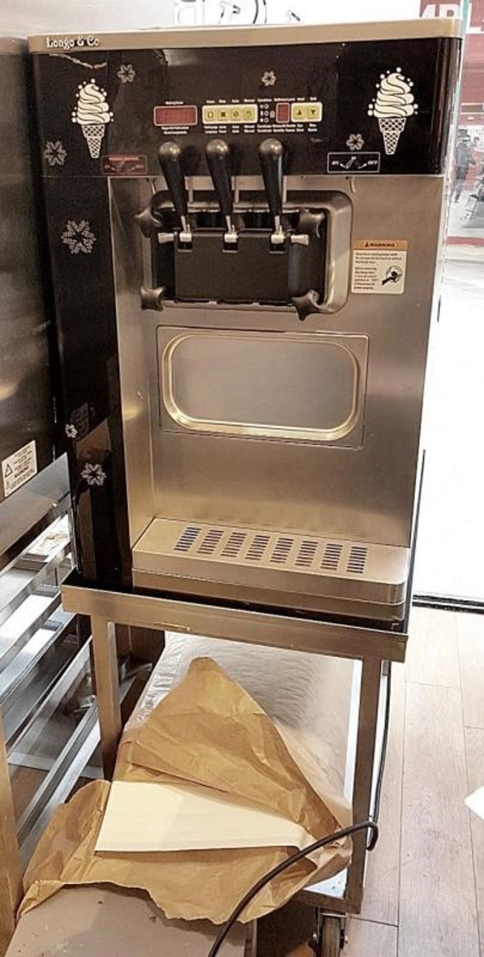1 x Artic 132BA Commercial Ice-cream Machine And Stand - Around 12 Months Old In Great Condition - F - Image 6 of 11