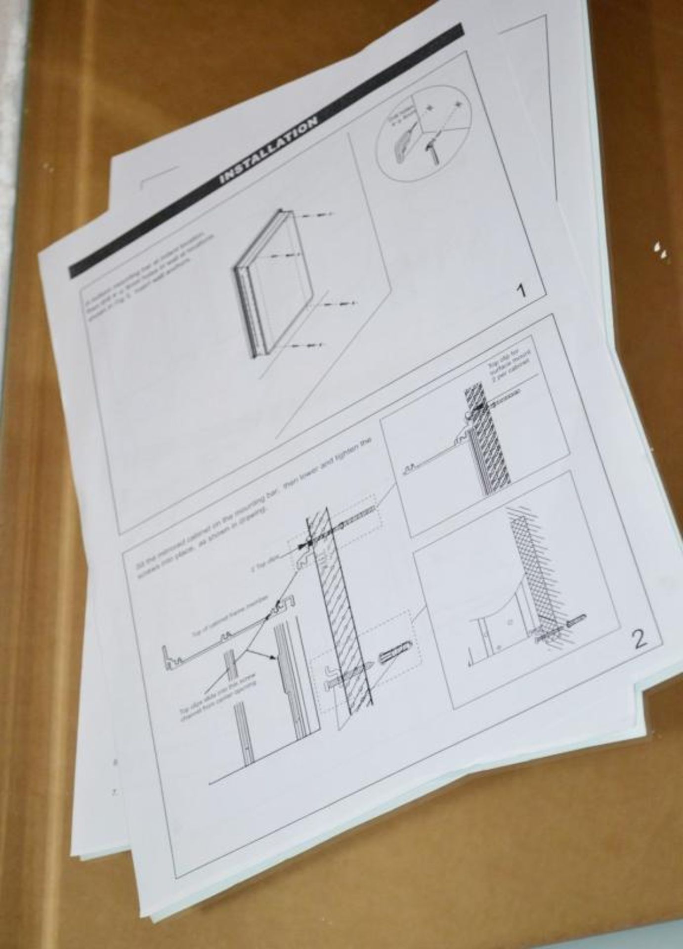 1 x Synergy Single Door Aluminium LED Mirrored Bathroom Cabinet (Model AC-3) - Contemporary Cabinet - Image 8 of 11