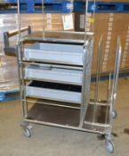 1 x 3-Drawer Warehouse Picking / Transport Trolley - Dimensions: 103 x 64 x 144cm - Ref: MC122 - CL2