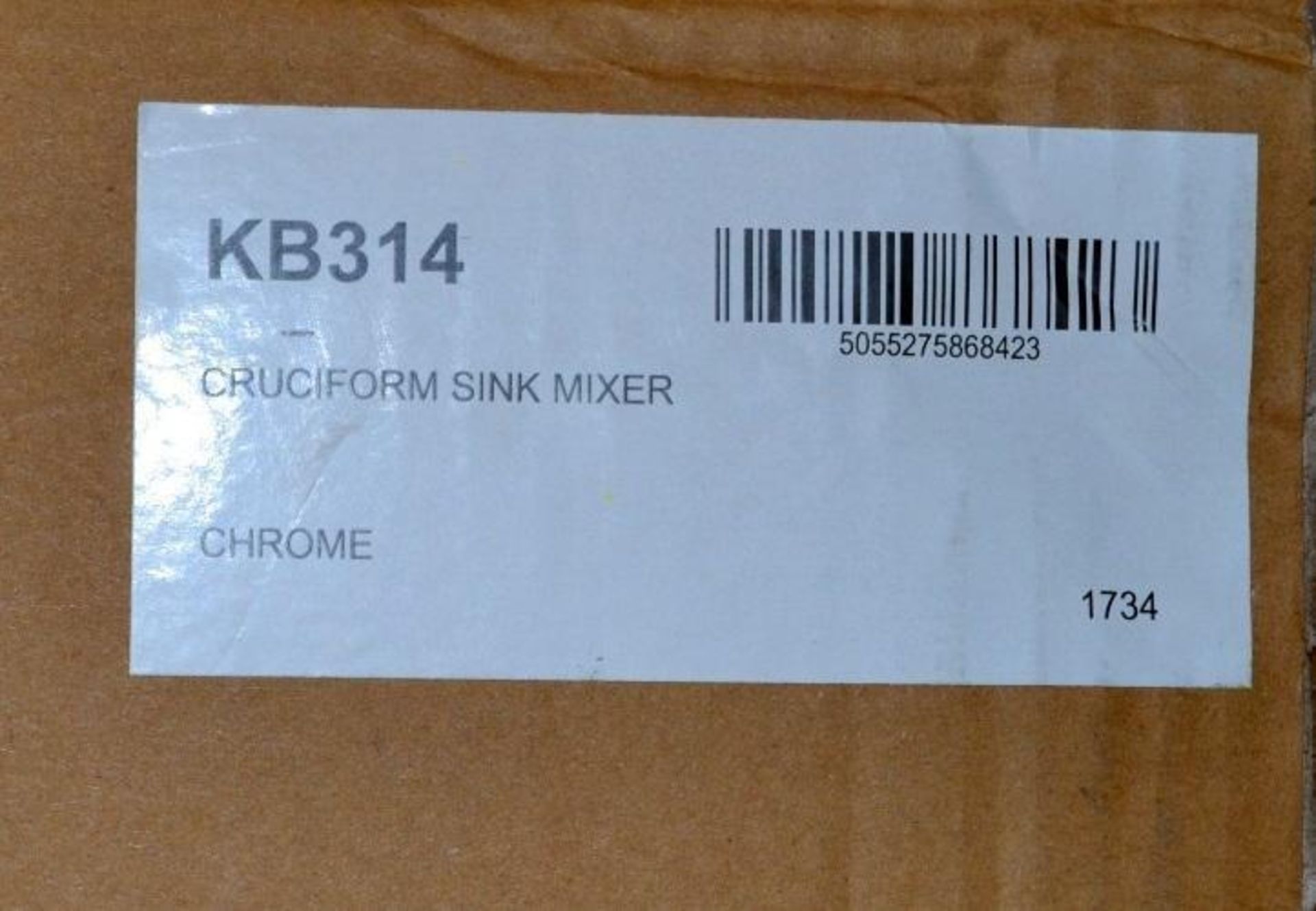 1 x Old London Cruciform Kitchen Deck Mounted Sink Mixer Tap - KB314 - Dimensions: - Brand New Boxed - Image 4 of 4