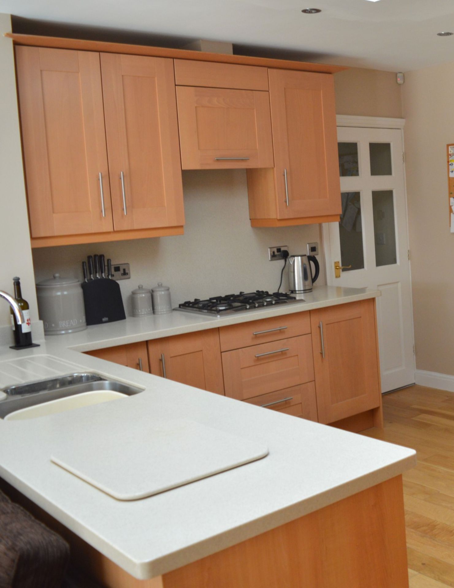 1 x Bespoke Maelstrom Solid Wood Fitted Kitchen With Corian Tops - In Excellent Condition - Neff - Image 59 of 65