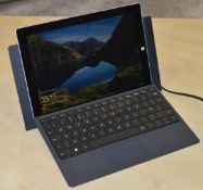 1 x Microsoft Surface 3 Wifi + LTE in Silver With Keyboard Cover and Charging Dock - Intel Atom x7-