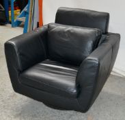 1 x Casanova Swivel Chair in Black - CL314 - Location: Altrincham WA14 - *NO VAT On Hammer*D
