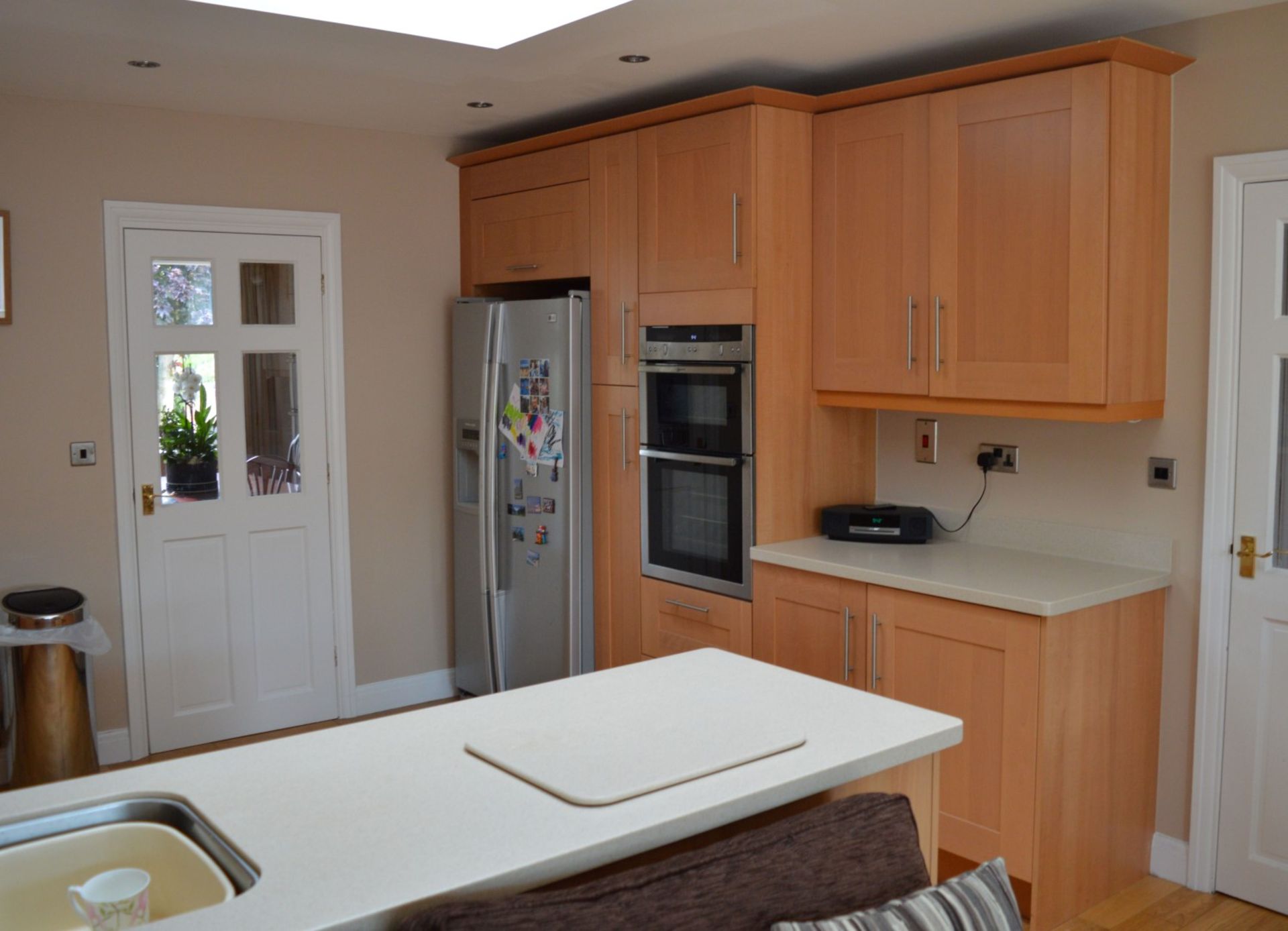 1 x Bespoke Maelstrom Solid Wood Fitted Kitchen With Corian Tops - In Excellent Condition - Neff - Image 6 of 65