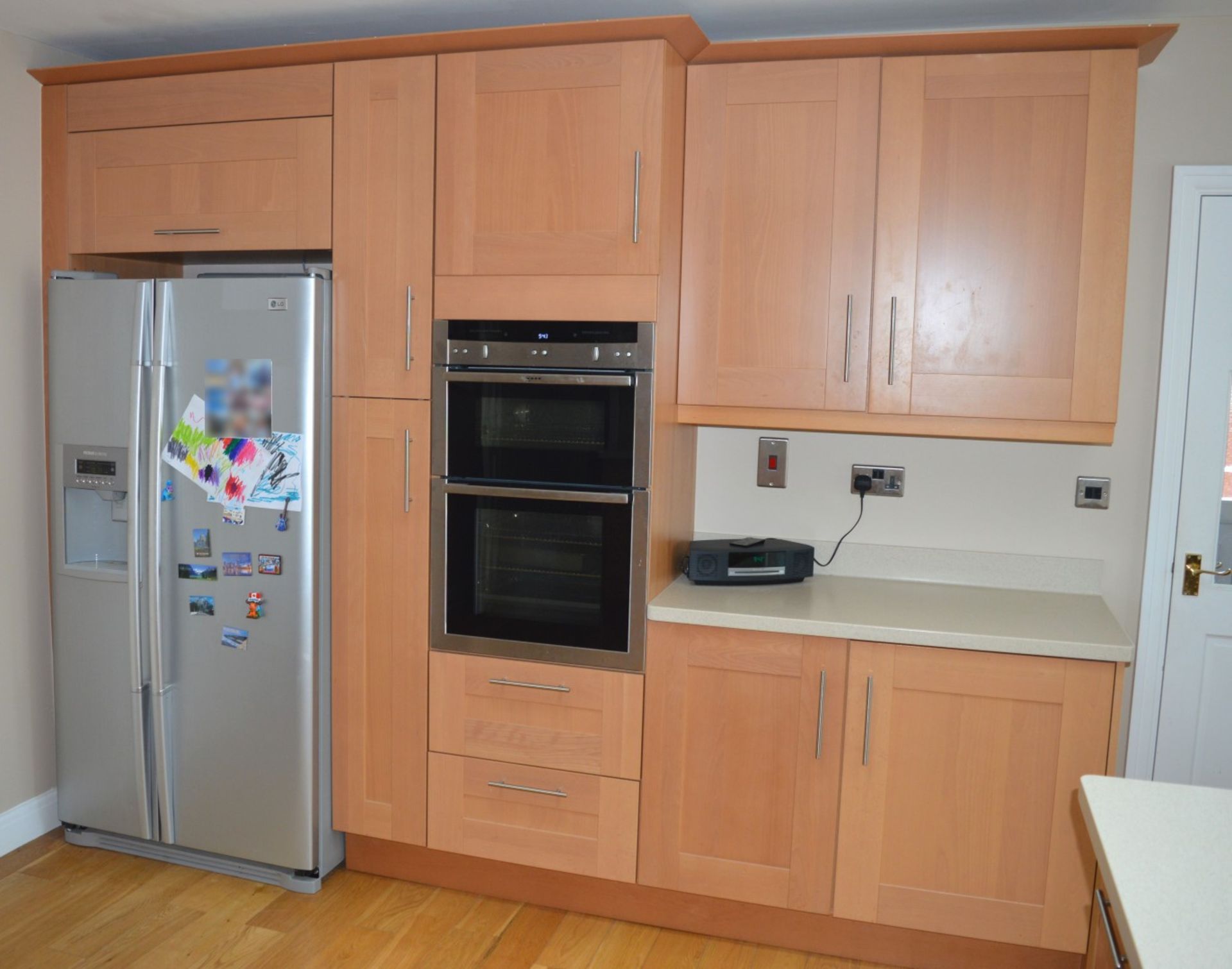 1 x Bespoke Maelstrom Solid Wood Fitted Kitchen With Corian Tops - In Excellent Condition - Neff - Image 9 of 65