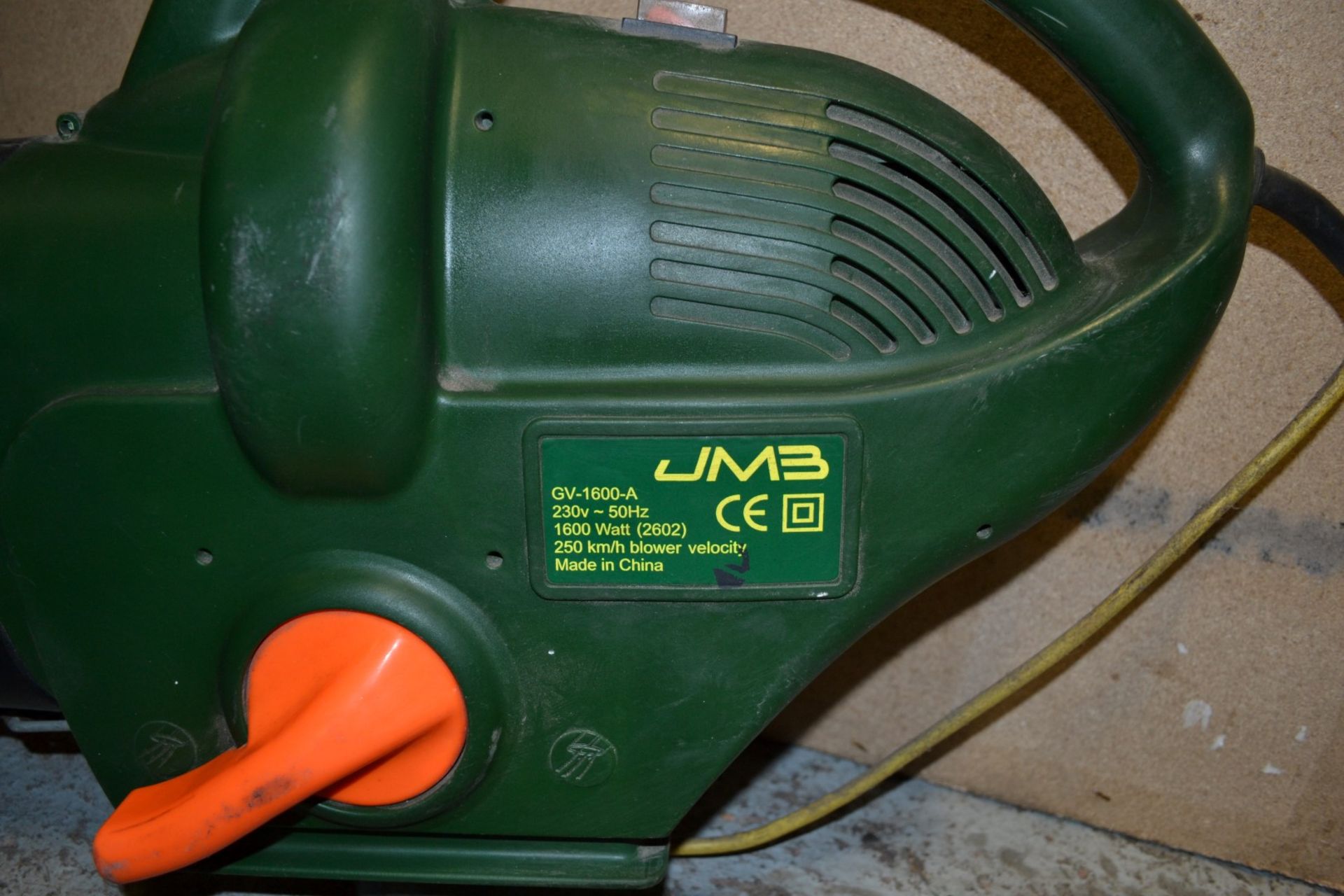 1 x JMB GV-1600-A 250km/h Leaf Blower - CL007 - Location: Altrincham WA14 - Image 7 of 7