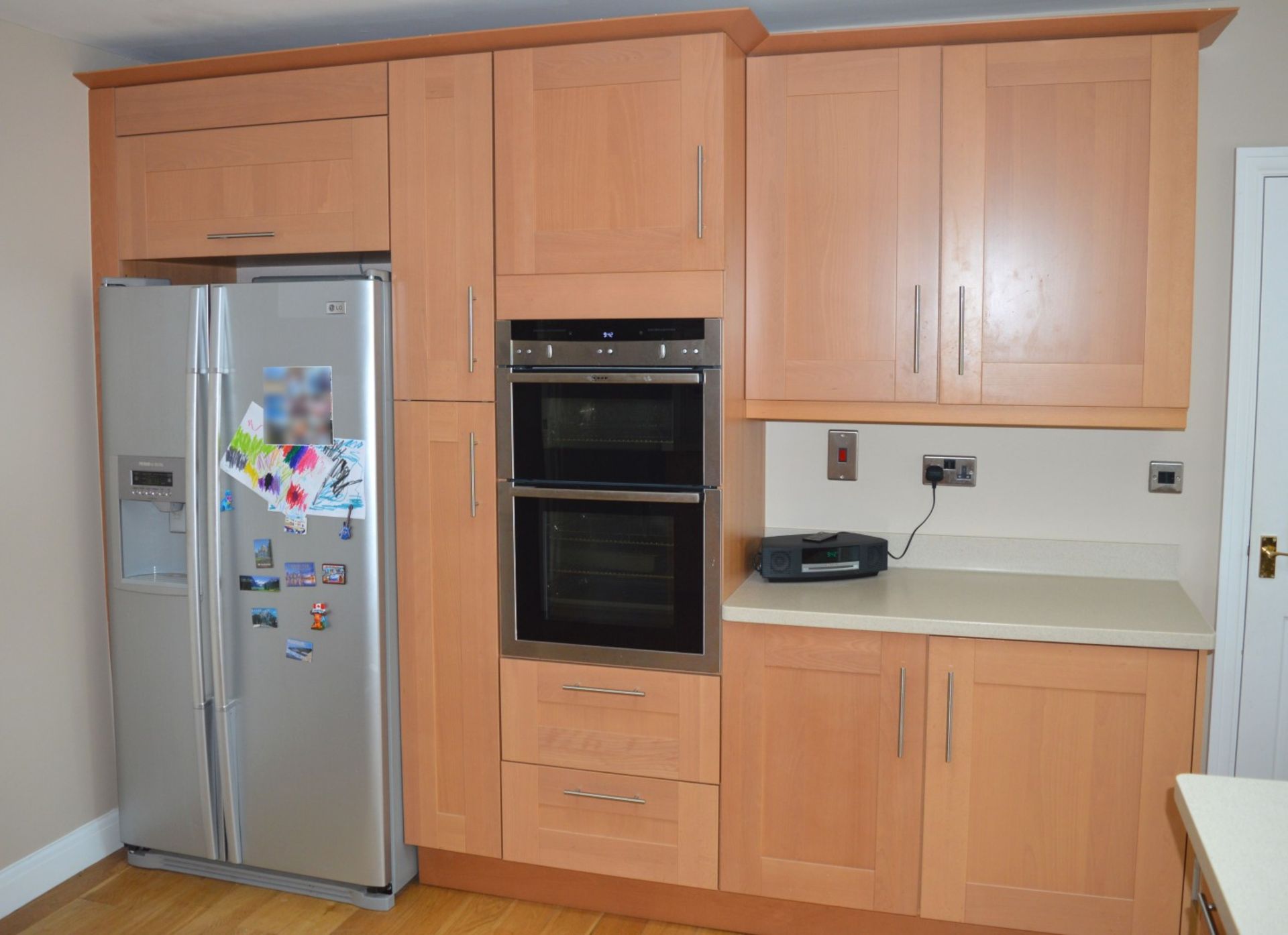 1 x Bespoke Maelstrom Solid Wood Fitted Kitchen With Corian Tops - In Excellent Condition - Neff - Image 8 of 65