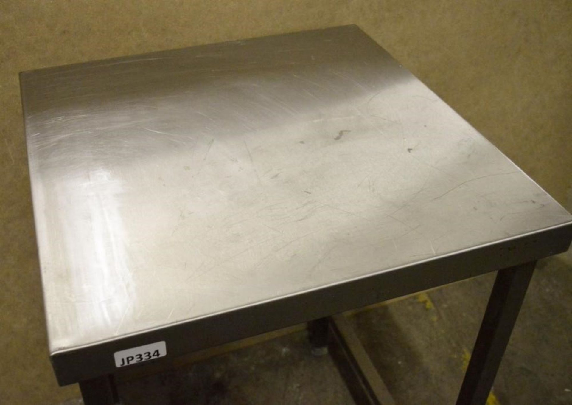 1 x Stainless Steel Prep Table - H88 x W60 x D60 cms - CL282 - Ref JP334 - Location: Bolton BL1 - Image 2 of 2