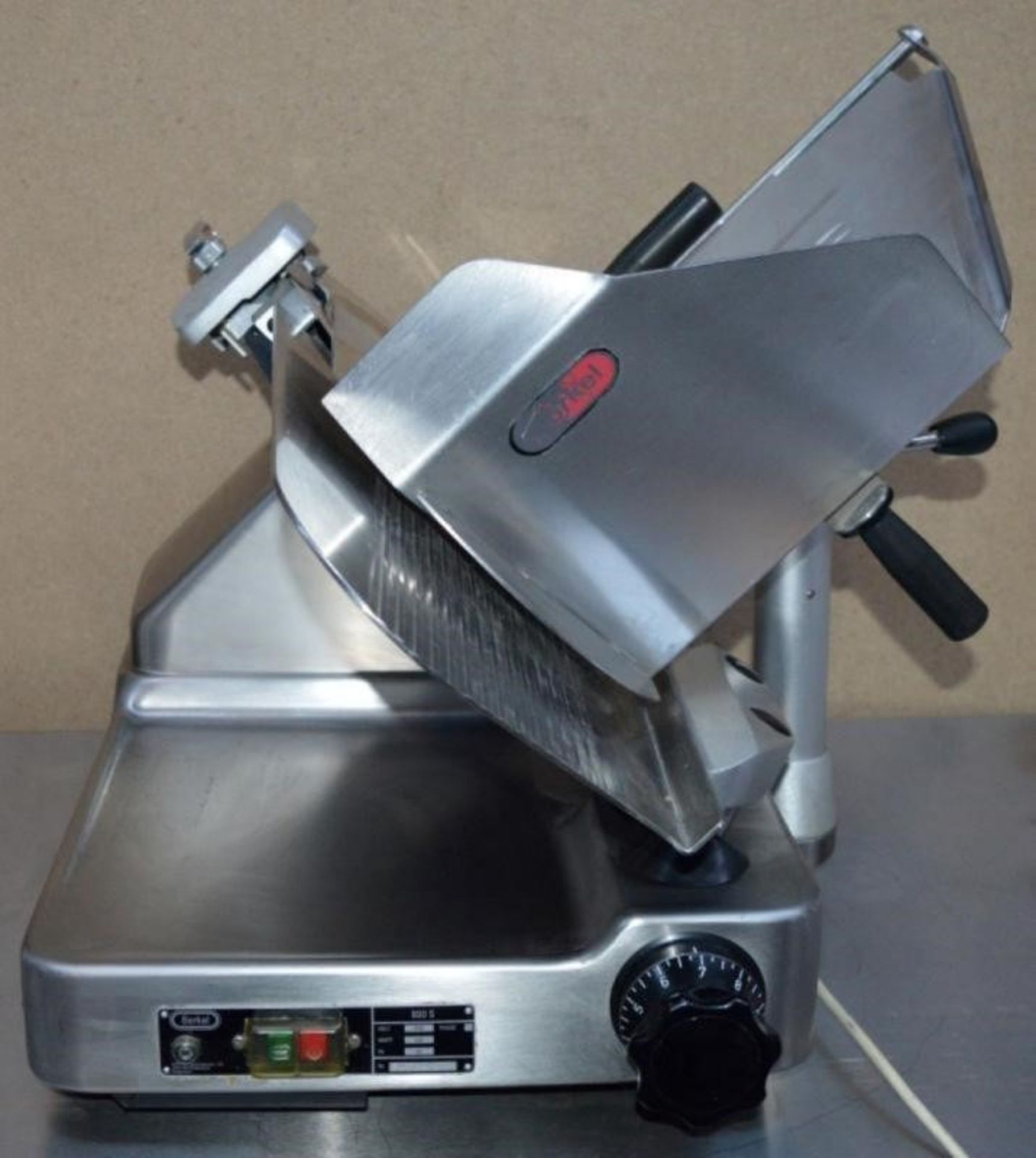 1 x Berkel 800S 12" Commercial Cooked Meat / Bacon Slicer - 220-240v - Dimensions H58 x W72 x D48 cm - Image 2 of 9