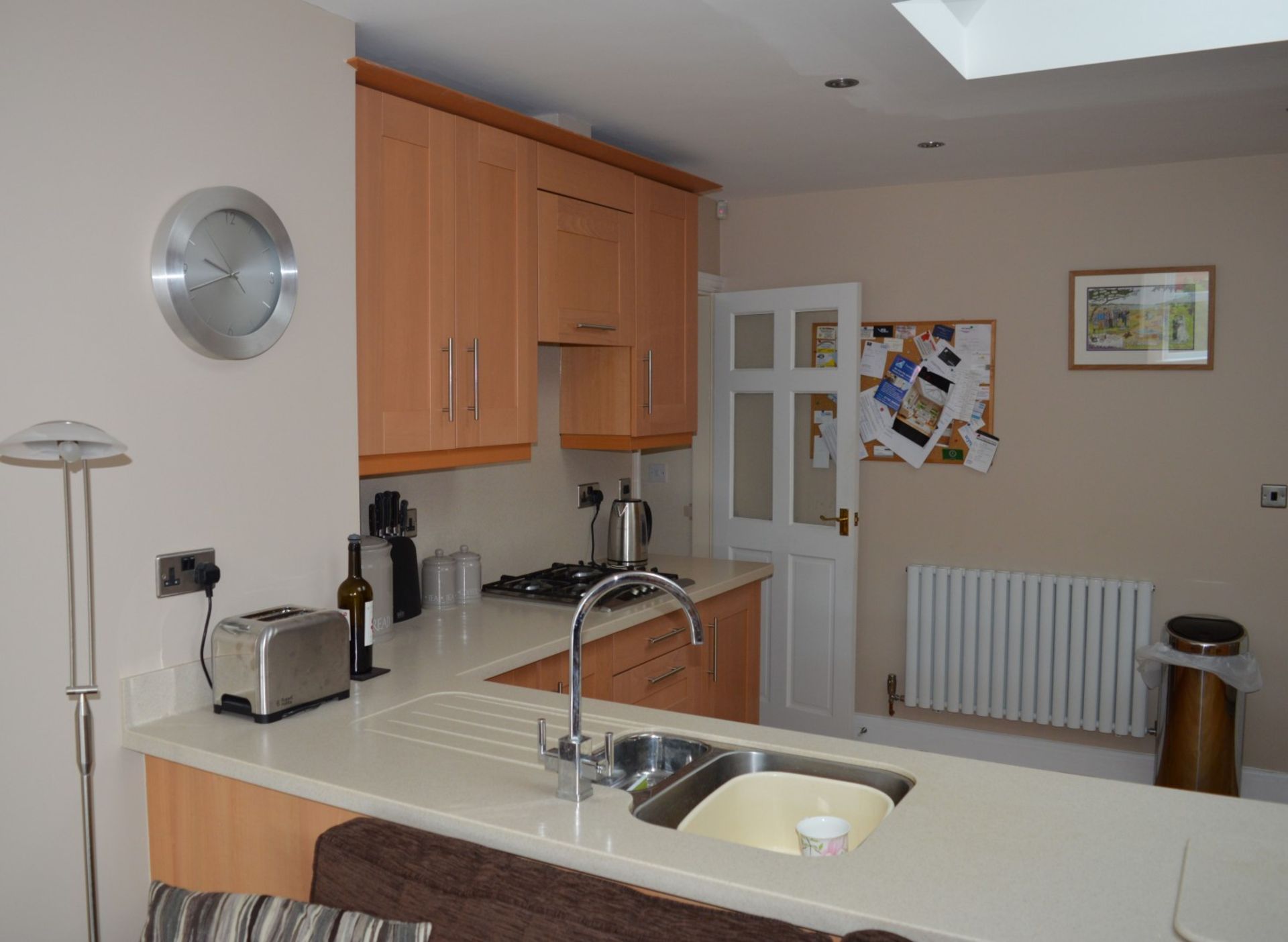 1 x Bespoke Maelstrom Solid Wood Fitted Kitchen With Corian Tops - In Excellent Condition - Neff - Image 4 of 65