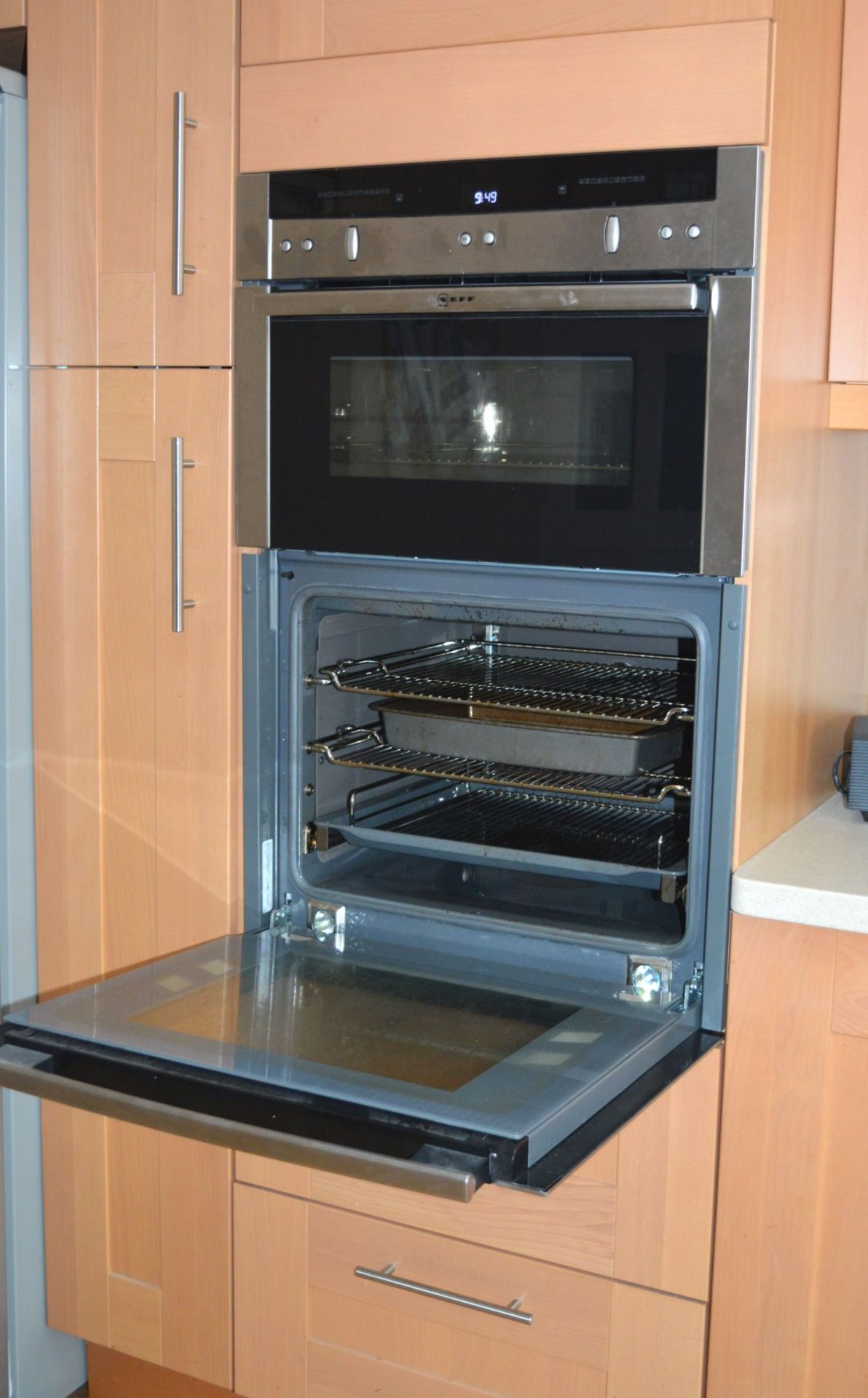 1 x Bespoke Maelstrom Solid Wood Fitted Kitchen With Corian Tops - In Excellent Condition - Neff - Image 47 of 65