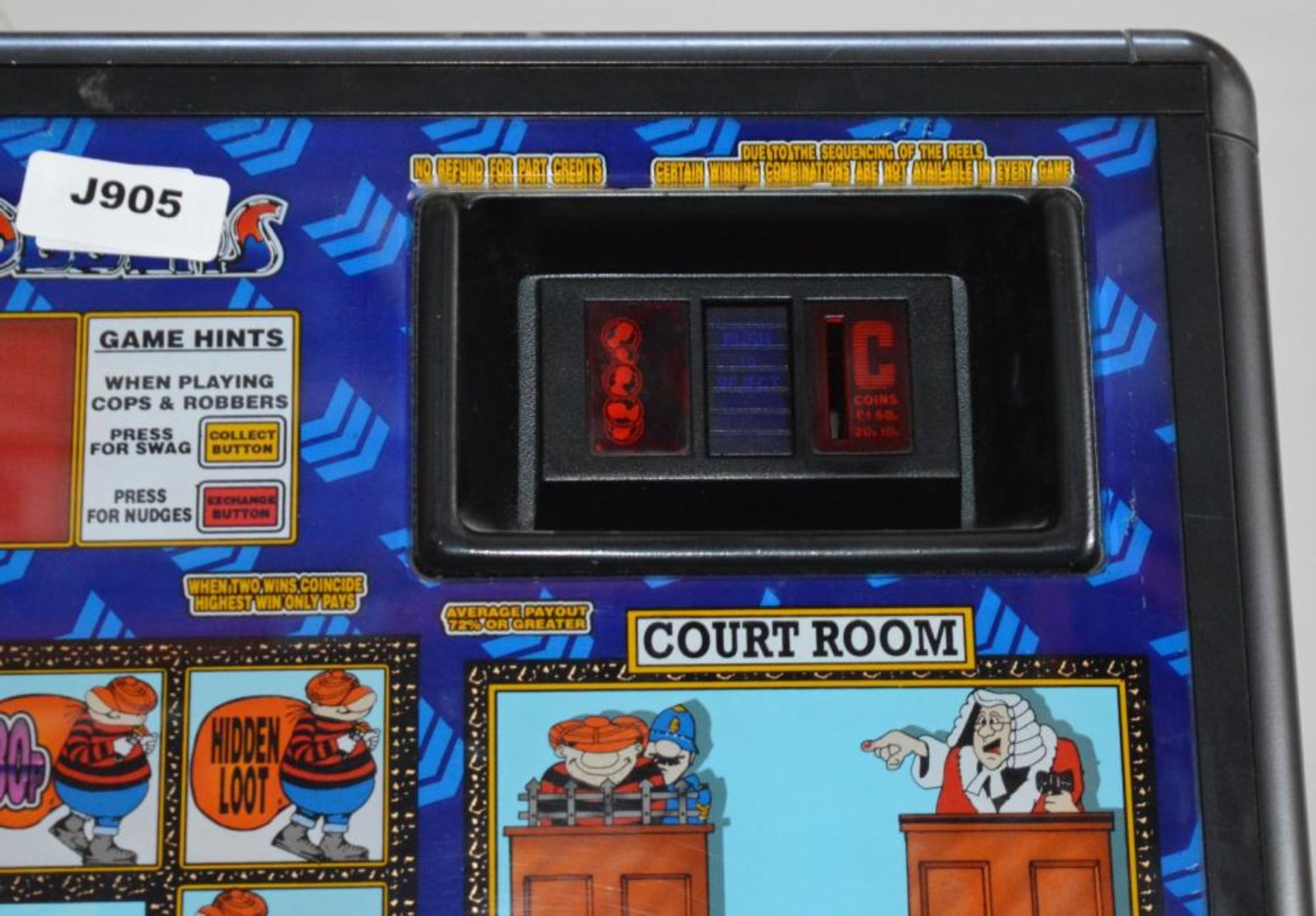 1 x Andy Capp Cops N Robbers Fruit Machine - 1994 - Good Cosmetic Conditon With Paperwork - No Power - Image 14 of 15