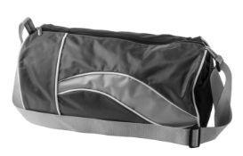 48 x Barrel Duffle Bags - Colour Black & Grey - Brand New Resale Stock - Size 230mm x 430mm x