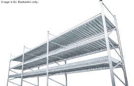 4 x Bays of Metalsistem Steel Modular Storage Shelving - Includes 29 Pieces - Recently Removed