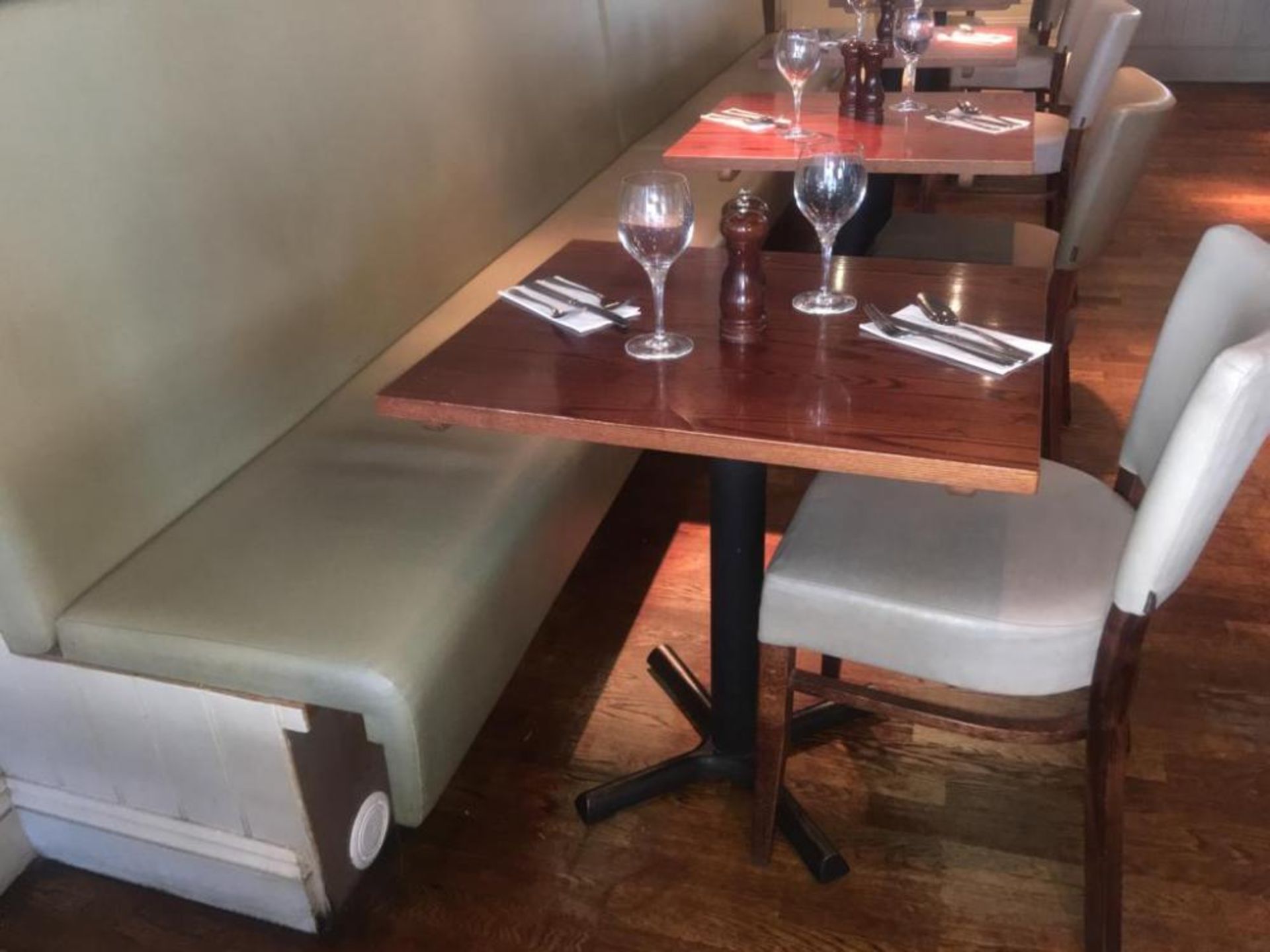 Large Collection of Contemporary High Back Leather Seating From High End Italian Restaurant - Lot to - Image 8 of 8