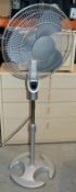 1 x Freestanding Pedestal Fan - Height Adjustable - Ref: MT937 - Used, In Good Working Condition - C