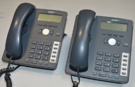 2 x Snom 710 VoIP Business Telephone Handset - Excellent Condition - CL011 - Removed From Working