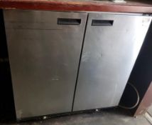 1 x Williams Two Door Undercounter Refrigerator Finished in Stainless Steel - Model BC2 SS (KL) -