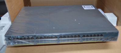 1 x Cisco Catalyst 2960-X 48 Port GigE PoE 740 Managed Switch - Model Number WS-C2960X-48FPD-L -