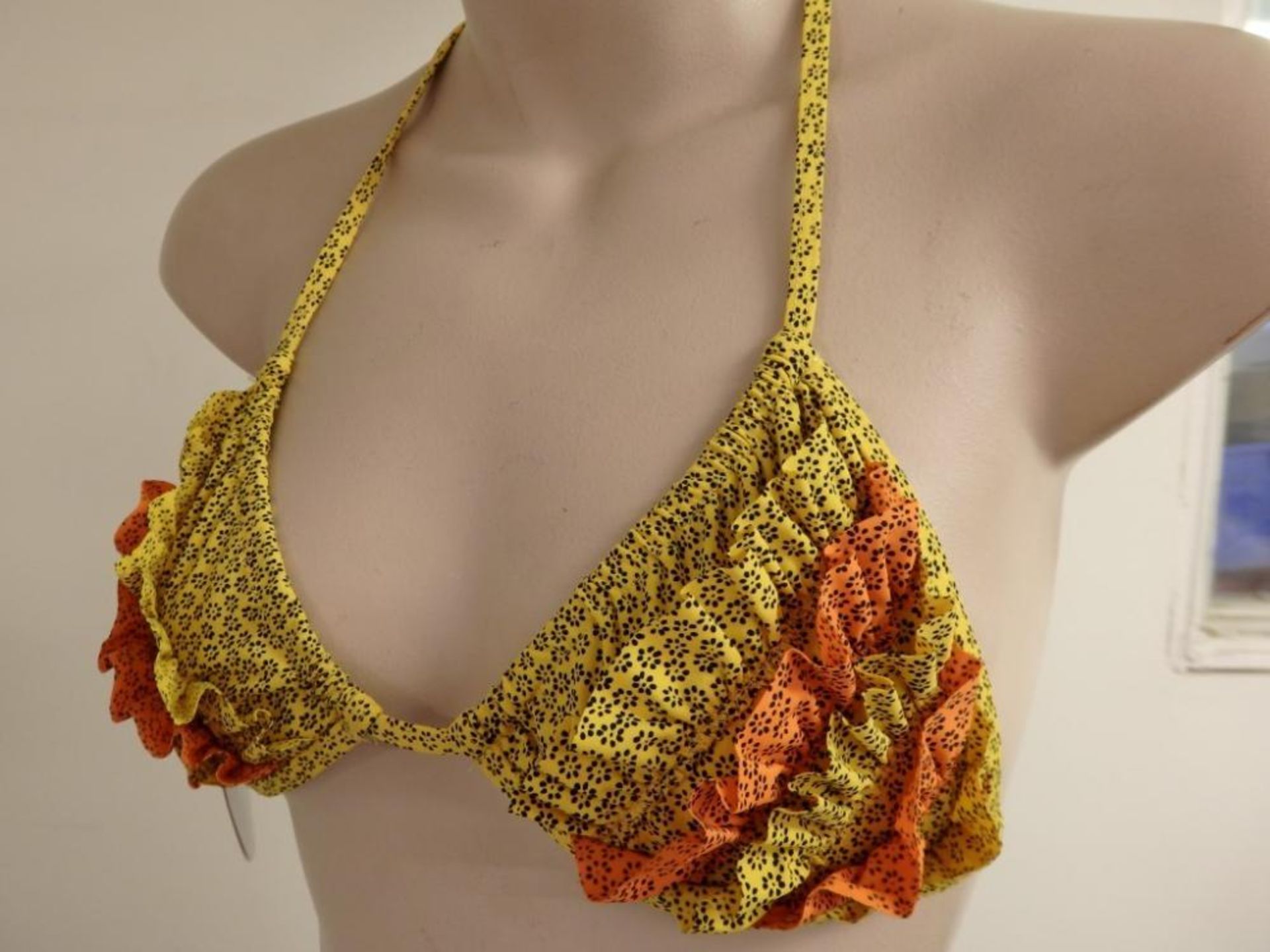 1 x Rasurel - Sun and Blue Yellow/Orange Frill Bikini Triangle and Brief - B20660 - Cocotier Size 2 - Image 8 of 8