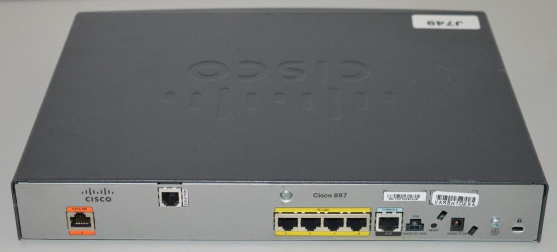 1 x Cisco 887-K9-MS V01 Integrated Services Router - CL285 - Ref J749 - Location: Altrincham WA14 - Bild 2 aus 3