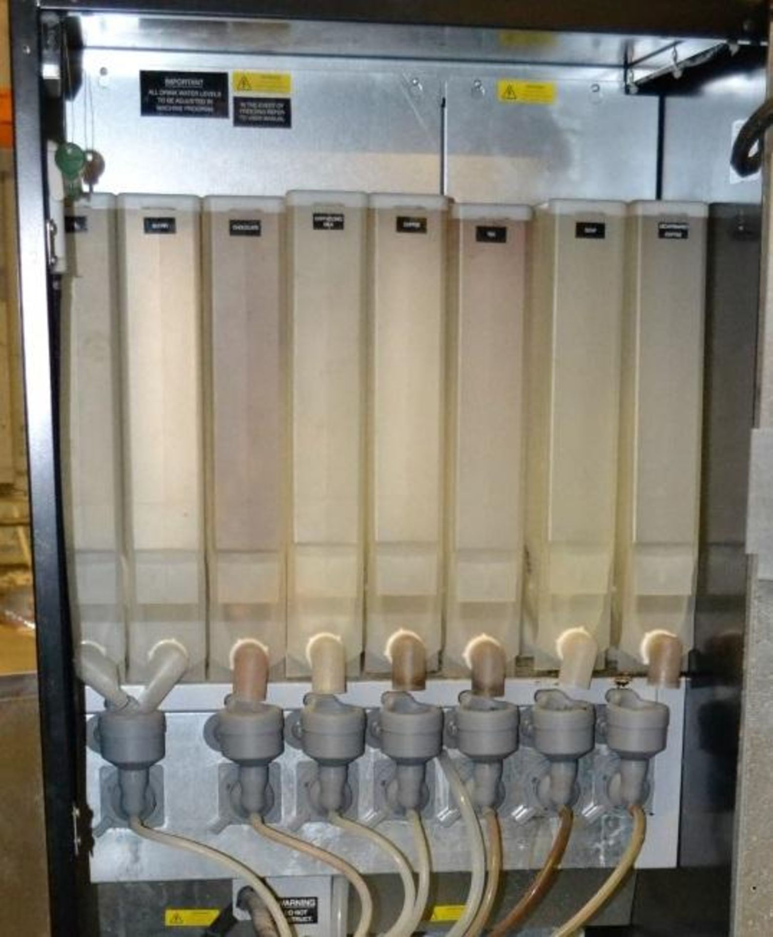 1 x Crane "Evolution" Hot Beverage Drinks Vending Machine With Keys - Year: 2011 - Recently Taken - Image 8 of 17