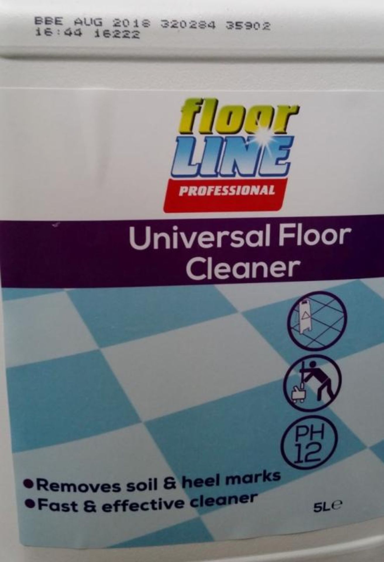 12 x Floor Line Professional 5 Litre Universal Floor Cleaner - Removes Soil & Heel Marks - Fast & - Image 3 of 5