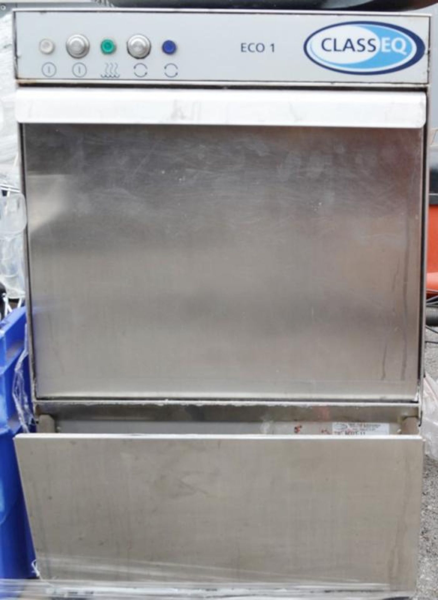 1 x CLASSEQ ECO 1 12-Pint Commercial Undercounter Glasswasher - Stainless Steel Finish - Ref: - Image 2 of 3