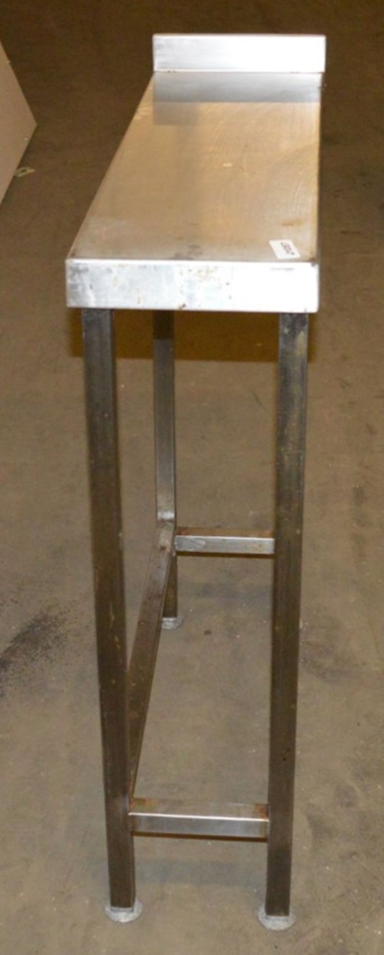 1 x Stainless Steel Infill Table - CL011 - Ref J1057 - H90 x W25 x D80 cms - Location: Bolton