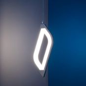 1 x SOLEXA LED Ceiling Pendant In Frosted Acrylics and Chrome Trim - Ex Display Stock - CL298 - Ref