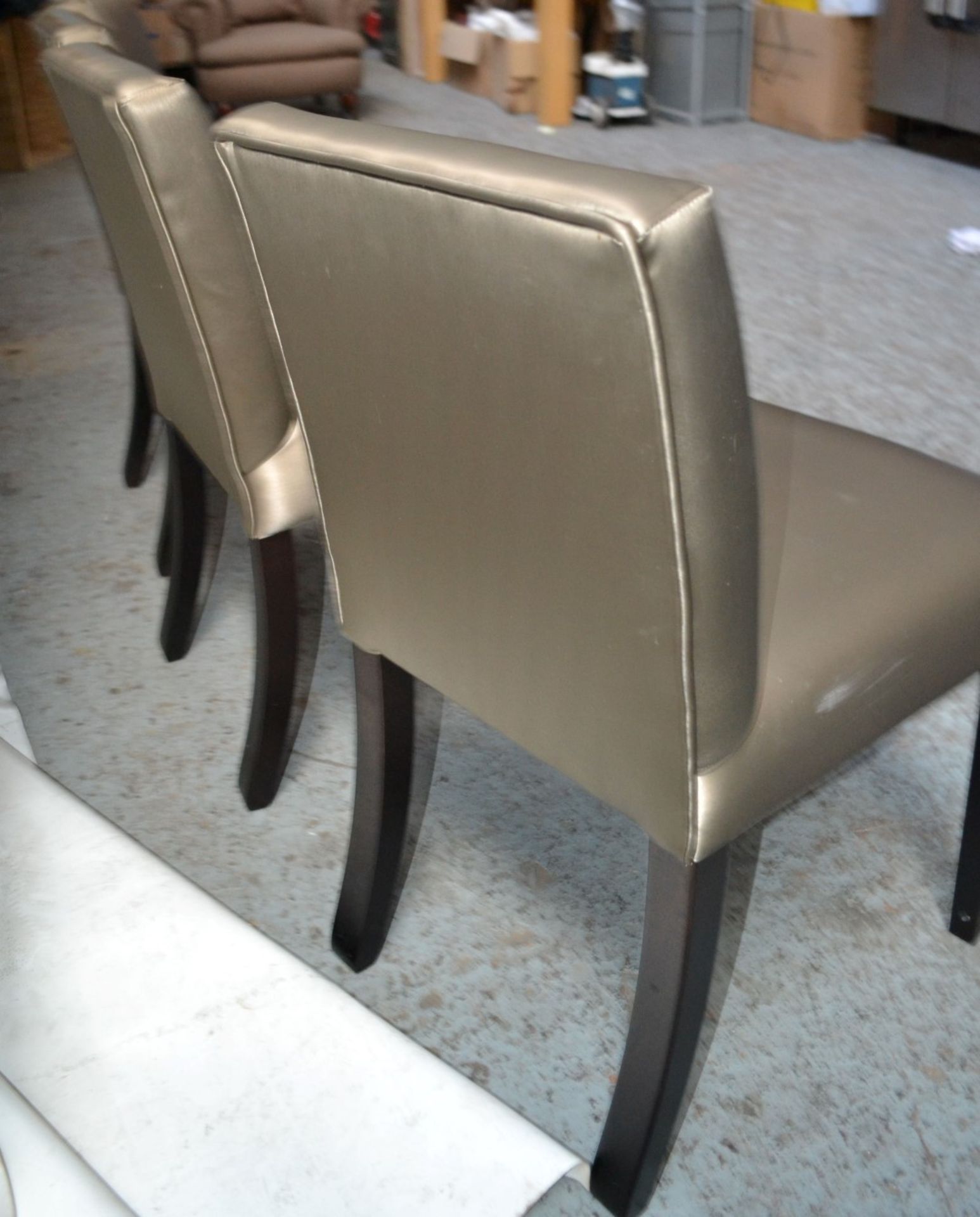 4 x Dining Chairs In A Beautiful Gold Fabric - CL314 - Location: Altrincham WA14 - *NO VAT On Hammer - Image 8 of 10