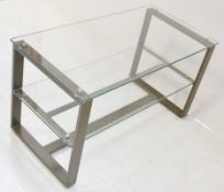 4 x 2-Shelf Glass Retail Display Units With Sturdy Metal Frames - Ex-Display, Recently Removed From