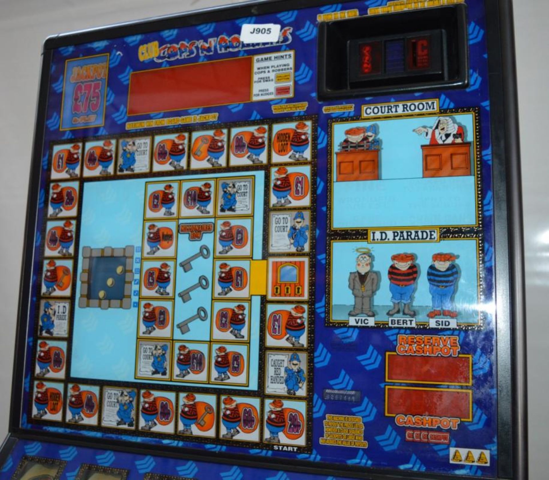 1 x Andy Capp Cops N Robbers Fruit Machine - 1994 - Good Cosmetic Conditon With Paperwork - No Power - Image 10 of 15