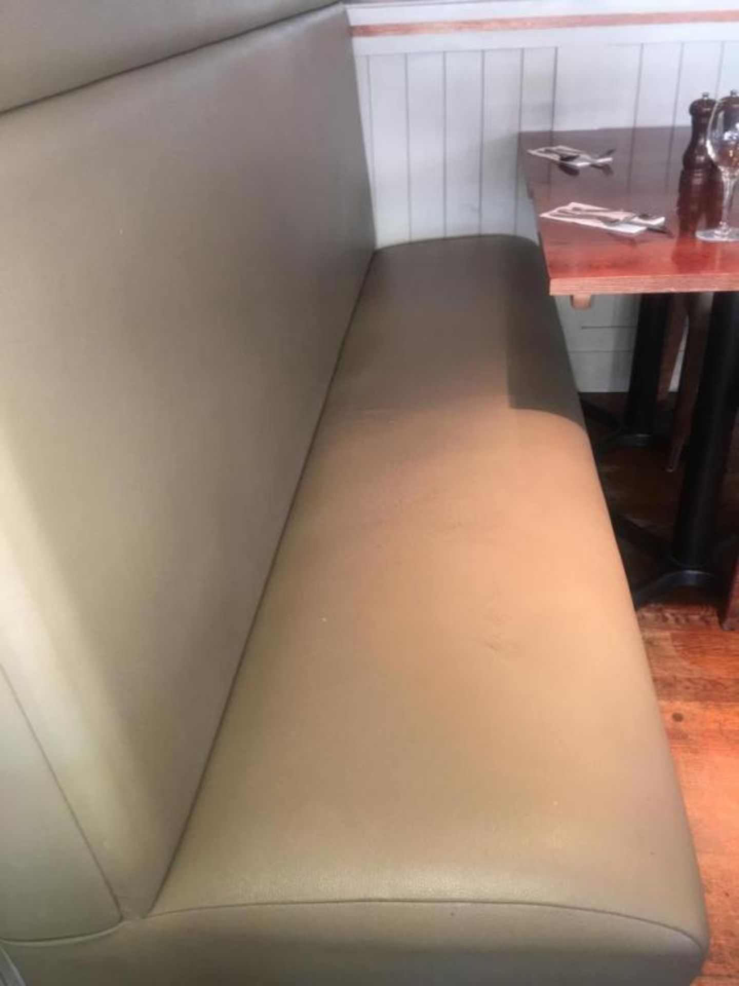 Large Collection of Contemporary High Back Leather Seating From High End Italian Restaurant - Lot to - Image 4 of 8