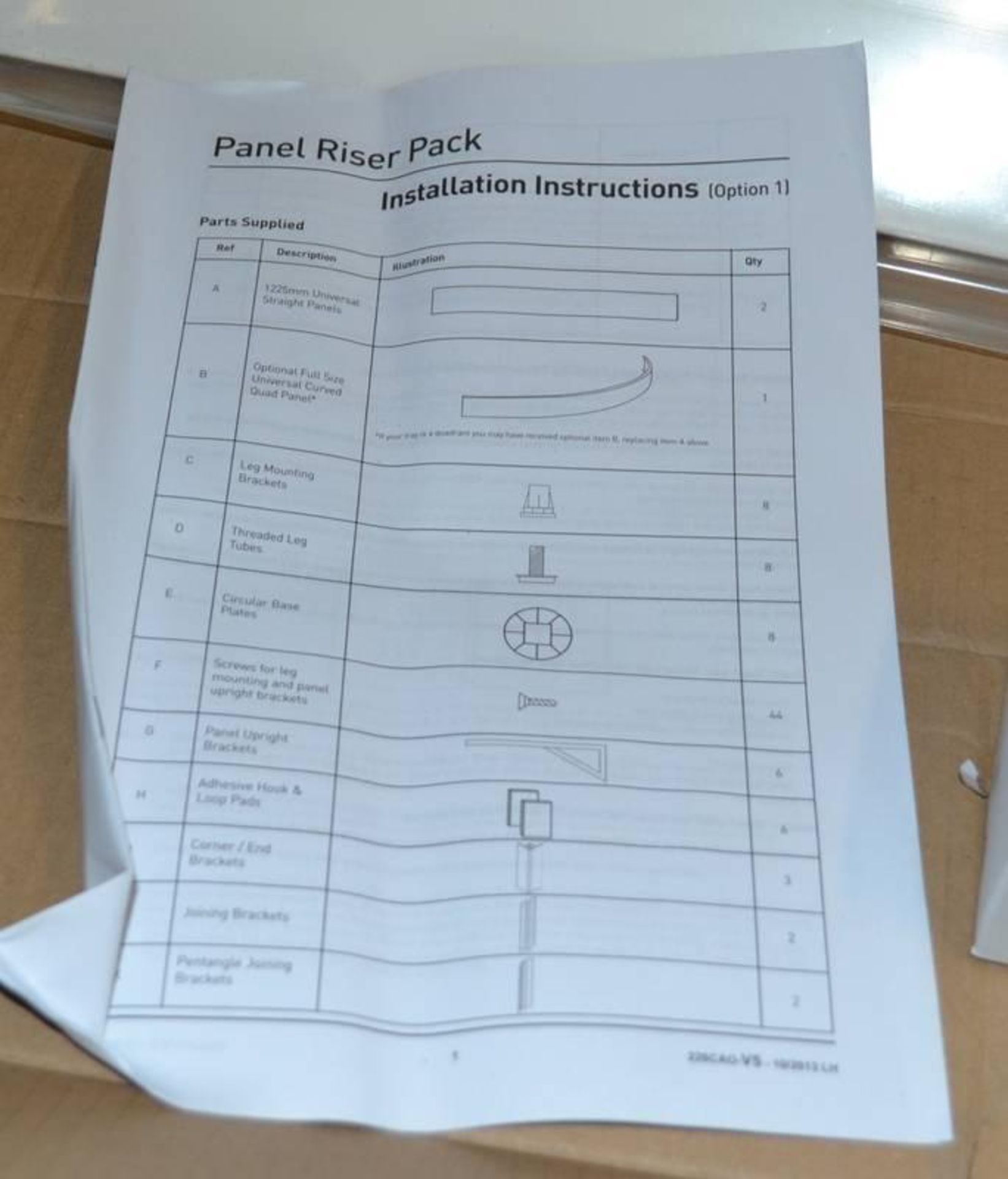 1 x Panel Riser Pack - WDH - Ref: DSY167 - Unused Stock - CL190 - Location: Altrincham WA14 - Image 3 of 3