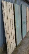 Set Of 4 x Reclaimed Wooden Doors - Taken From A Grade II Listed Property
