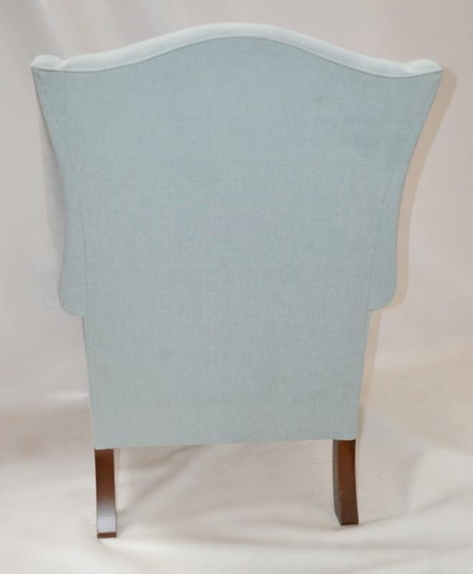 1 x Duresta "Somerset" Wing Chair Light Blue - Please Read Description - Dimensions: 113H x 91W x 92 - Image 3 of 10