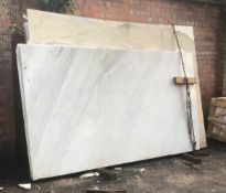 5 x Calacatta Marble Sheets - Approx. 2.5 x 1.5m Each - 20mm Thick - CL312 - Location: