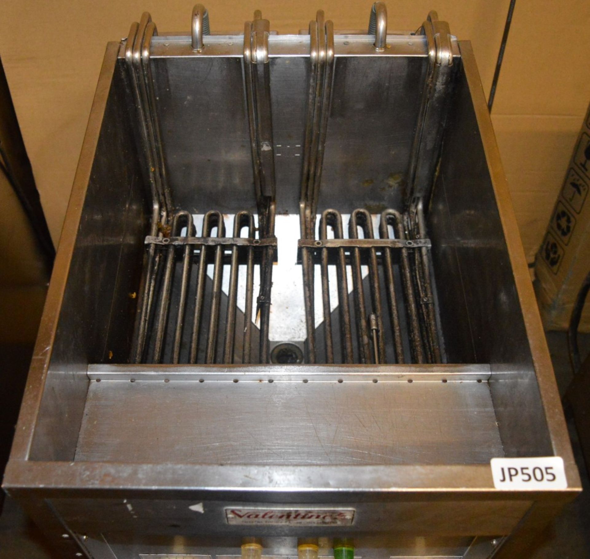 1 x Valentine VMC 1 Stainless Steel Freestanding Fryer - 3 Phase - CL232 - Ref JP505 - Location: - Image 7 of 7