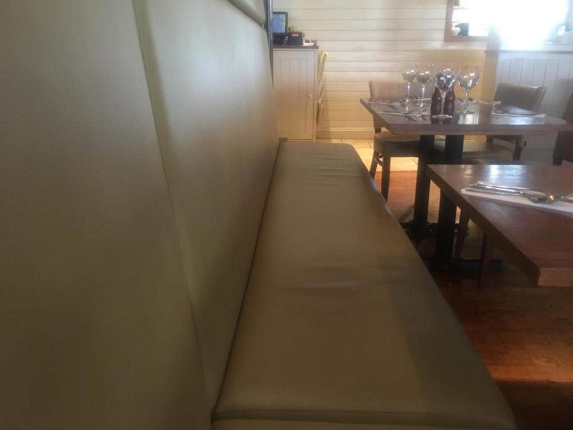 Large Collection of Contemporary High Back Leather Seating From High End Italian Restaurant - Lot to - Image 2 of 8