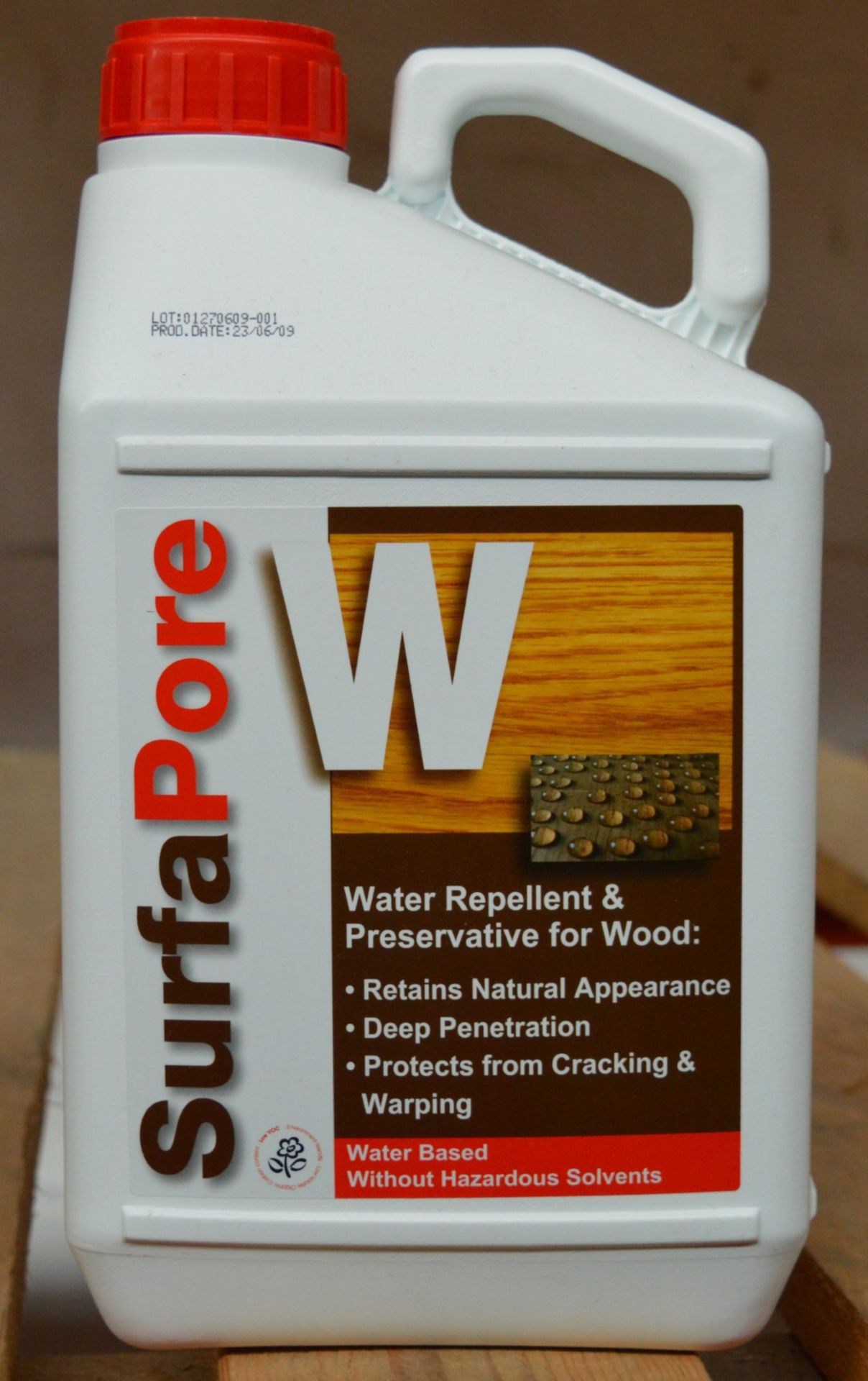 4 x Nanophos Surfapore W For Wood - Water Based Liquid Which Preserves and Protects Wood From
