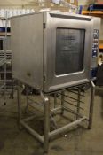 1 x Hobart Combi Oven With Stand - Stainless Steel Finish - CL232 - Ref JP537 - Location: Bolton BL1