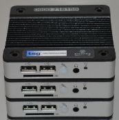 3 x DMP eBOX 3350MX AP VESA Mini PC Compact x86 Computers - Cables Not Included - CL285 - Ref