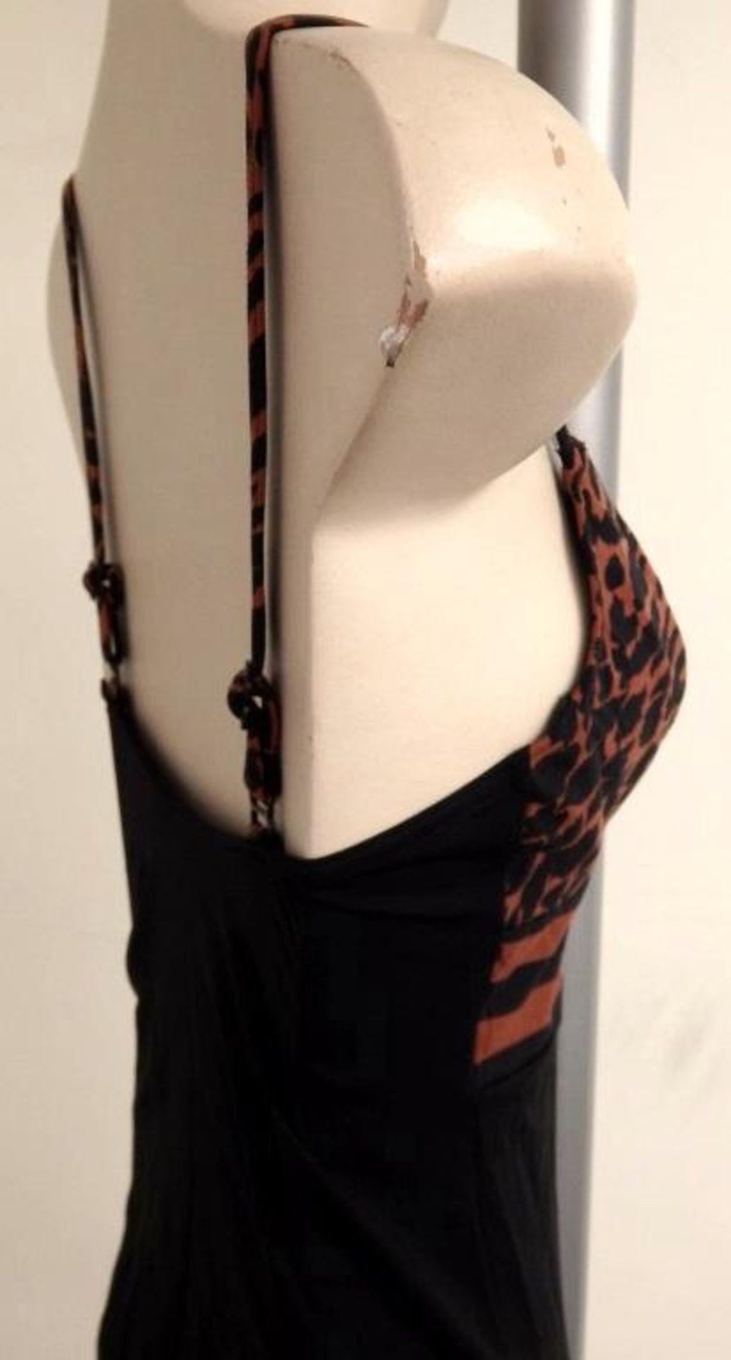 1 x Rasurel - Black/Tan Leopard and Stripe - Bahia Swimsuit - R21235 - Size 2C - UK 32 - Fr 85 - EU - Image 3 of 7