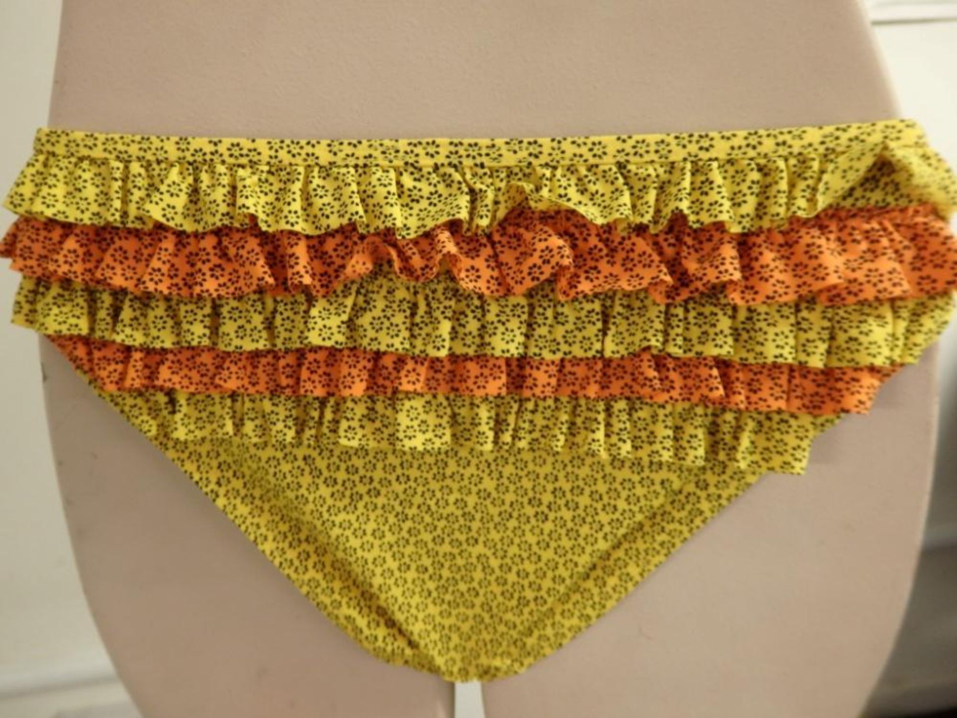 1 x Rasurel - Sun and Blue Yellow/Orange Frill Bikini Triangle and Brief - B20660 - Cocotier Size 2 - Image 2 of 8
