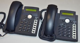 2 x Snom 300 VoIP Business Telephone Handset - Excellent Condition - CL011 - Removed From Working