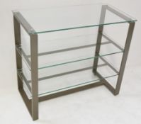4 x 3-Shelf Glass Retail Display Units With Sturdy Metal Frames - Ex-Display, Recently Removed From