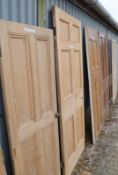Set Of 4 x Reclaimed 4-Panel Wooden Doors - Taken From A Grade II Listed Property