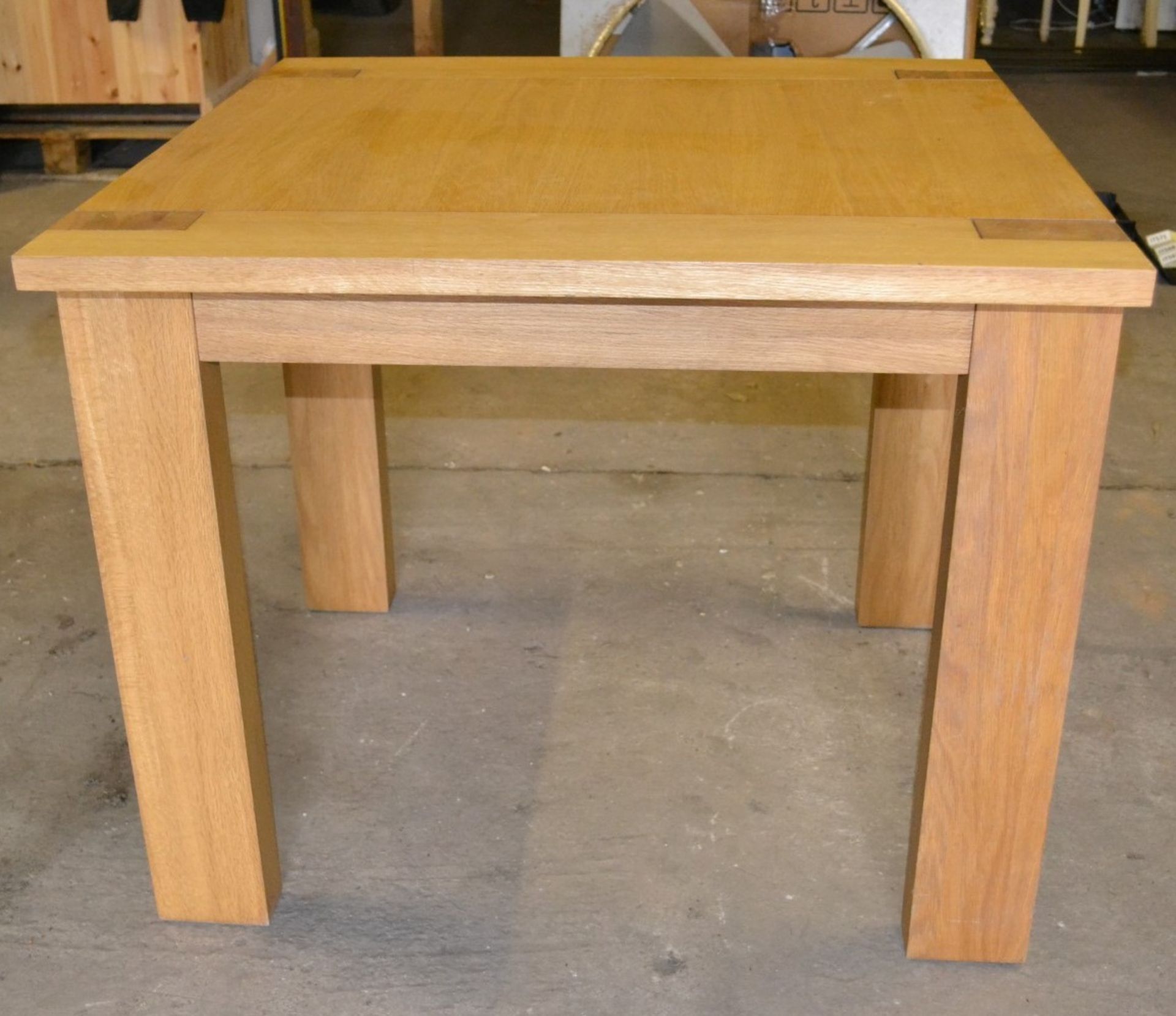 1 x Sturdy Square Wooden Table - Dimensions: 90 x 90 x 76cm - Ref: IT554 - CL403 - Location: - Image 3 of 3